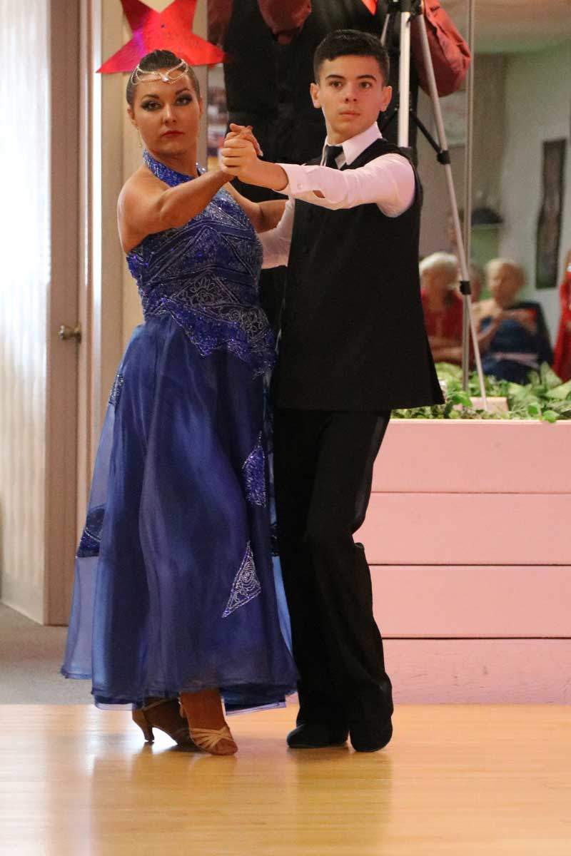 A couple dancing the tango at Dance Passion in St. Petersburg
